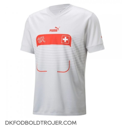 Billige Schweiz Haris Seferovic #9 Udebane Fodboldtrøjer VM 2022 Kortærmet